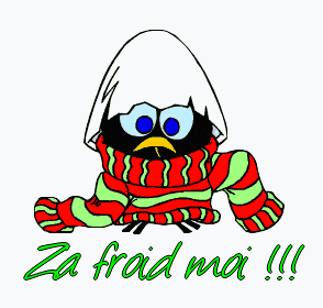 Gif animé Caliméro ze froid